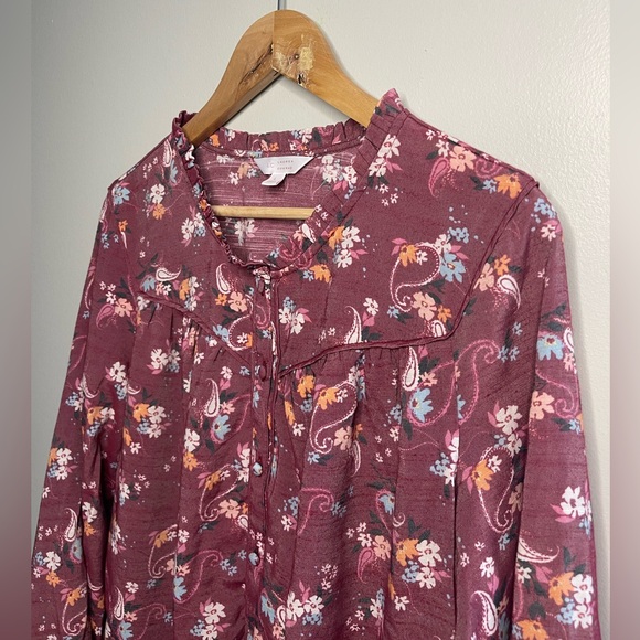 Lauren Conrad Floral Blouse - Picture 4 of 10